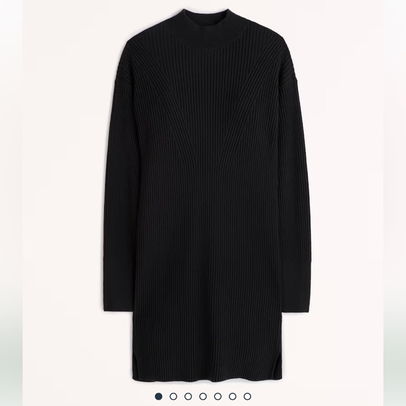 Abercrombie and Fitch Long-Sleeve Mockneck Mini Sweater Dress - Picture 2 of 2